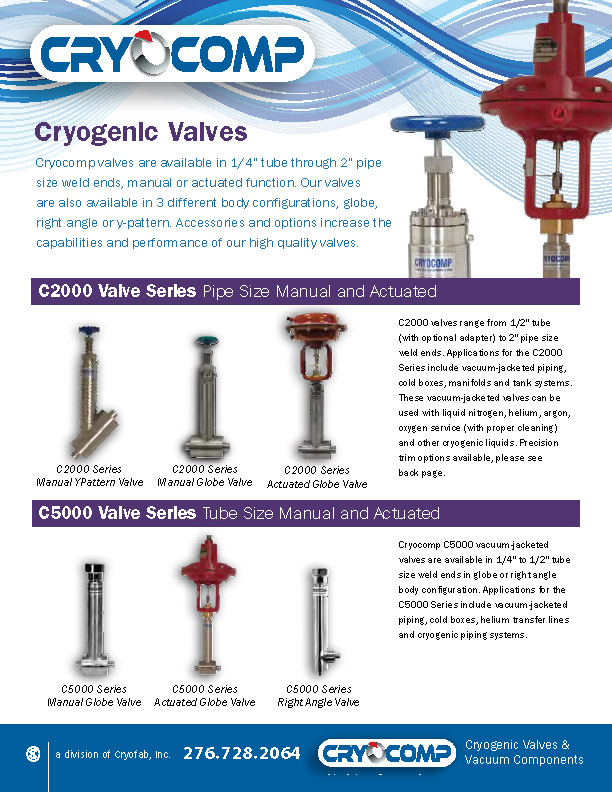 Cryocomp-cryogenic-valves-brochure-cover Cryogenic valves brochure for download