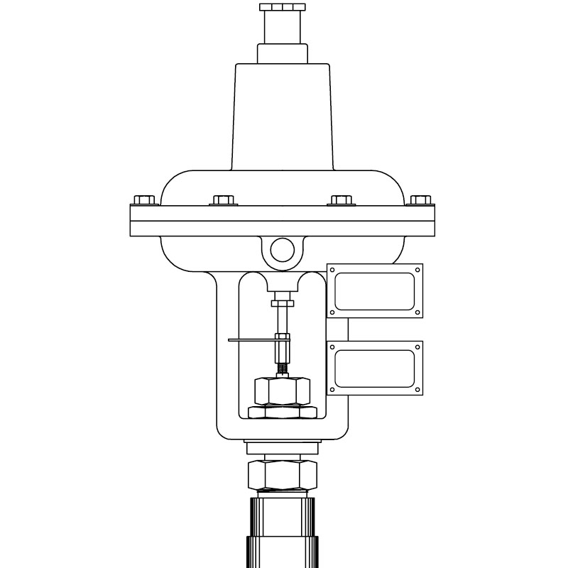 cryo valve with limit switches