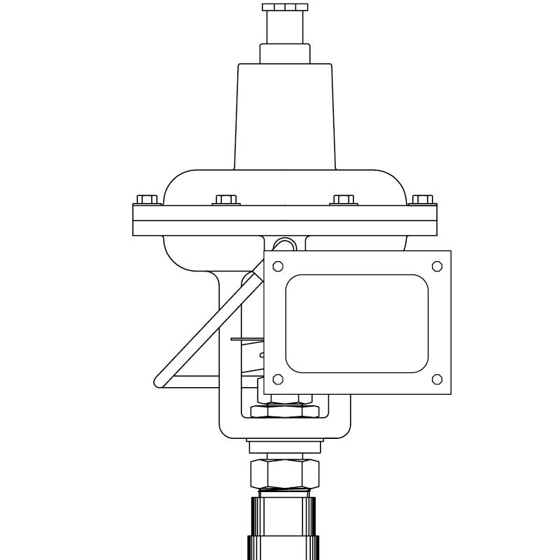 actuated valve with positioner