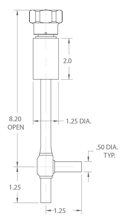 cryogenic valve with coldbox cuff